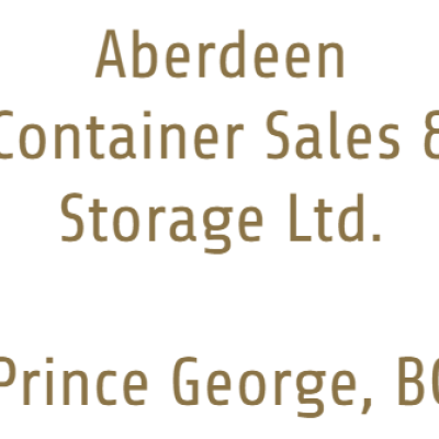 Aberdeen Container Sales & Storage Ltd