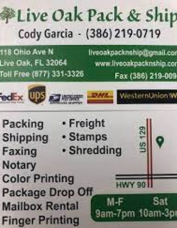 Live Oak Pack & Ship Inc